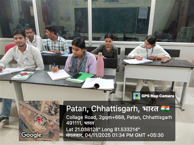 Govt. Chandulal Chandrakar Arts & Science College, Patan - MATHS- Remedial Class-BSc-3 sem-19.11.2025-Photo-2