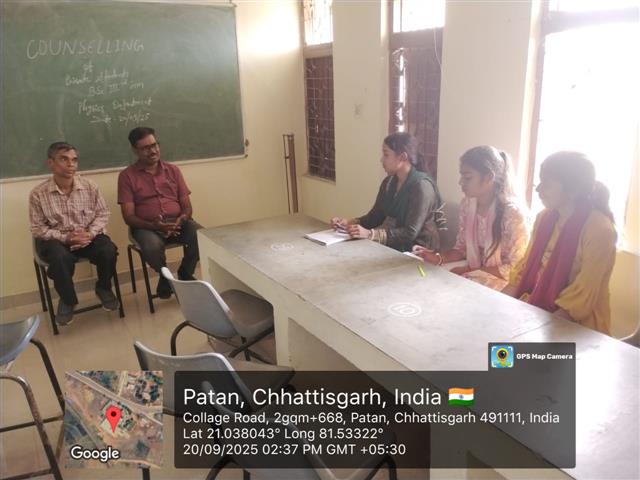 COUNSELLING OF PRIVATE STUDENTS BSC 3RD SEM