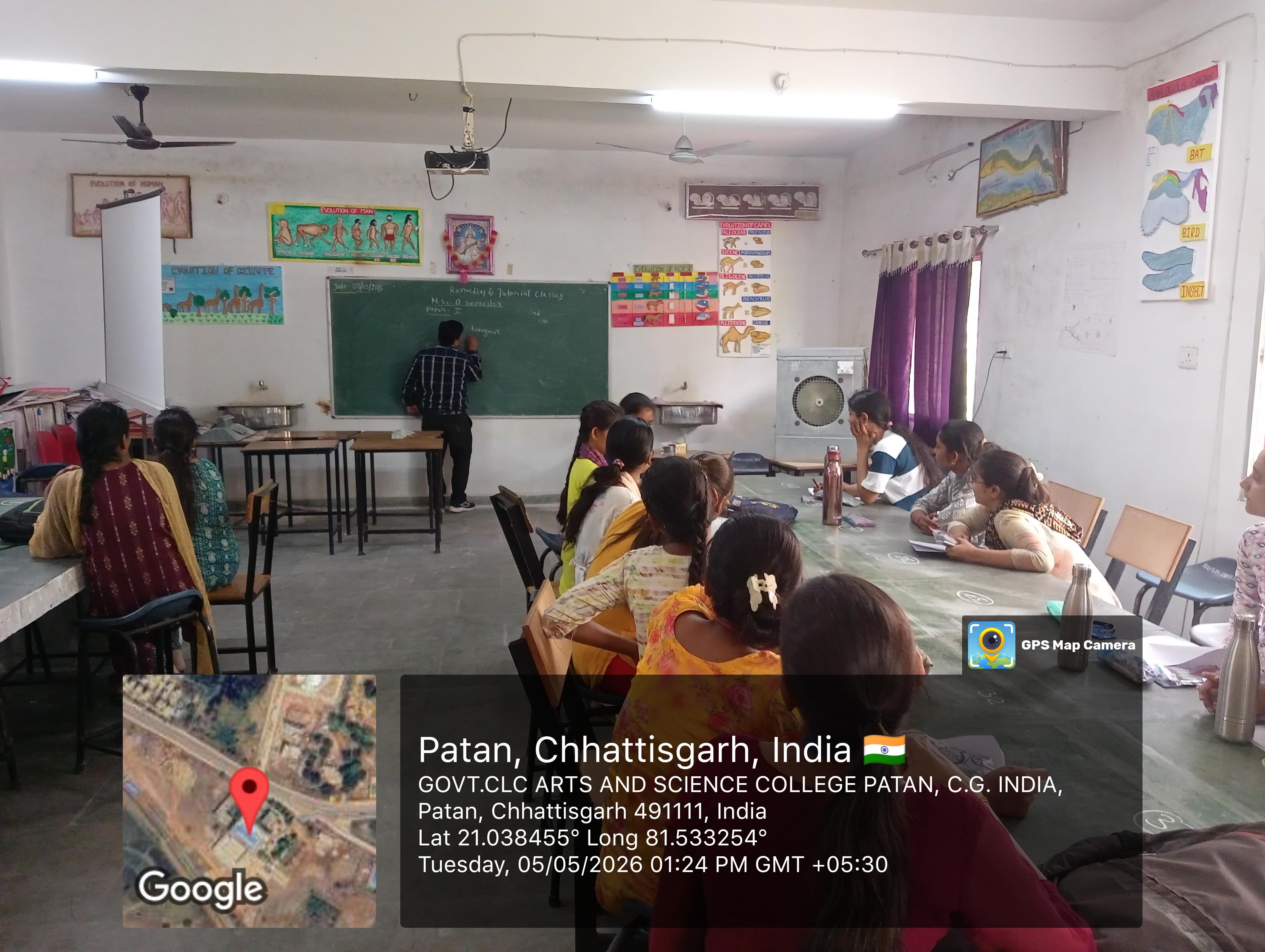 Govt. Chandulal Chandrakar Arts & Science College, Patan - TUTORIAL CLASSES 2025-26