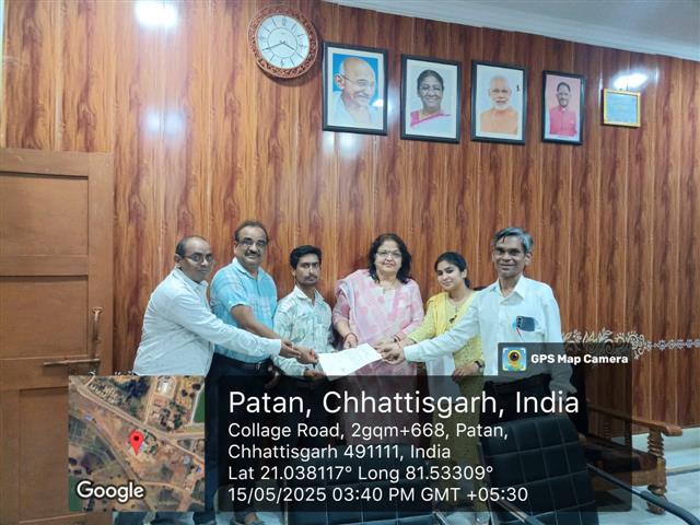 Govt. Chandulal Chandrakar Arts & Science College, Patan - Library internship 2025