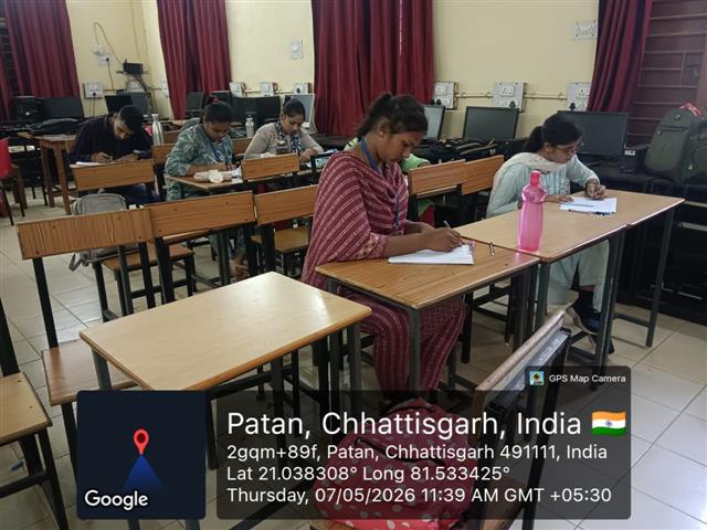 Govt. Chandulal Chandrakar Arts & Science College, Patan -  EXAM CIA