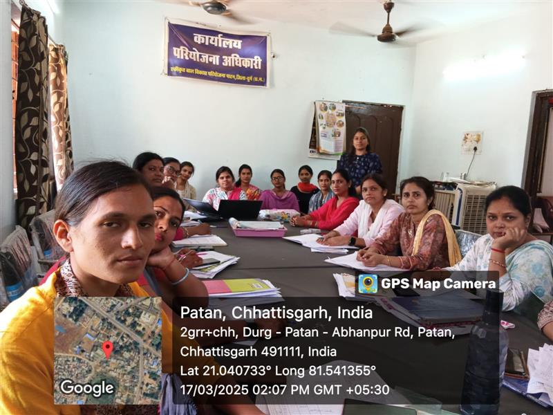 Govt. Chandulal Chandrakar Arts & Science College, Patan - 15-day intensive internship program at the Integrated Child Development Services (ICDS) Project Office in Patan
