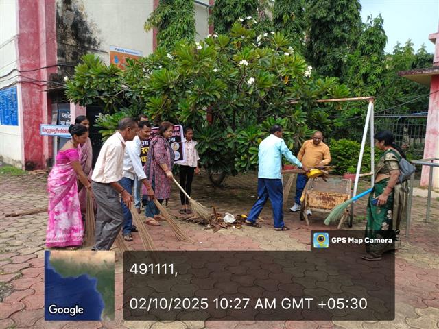 Govt. Chandulal Chandrakar Arts & Science College, Patan - Campus Cleanliness-02.10.2025