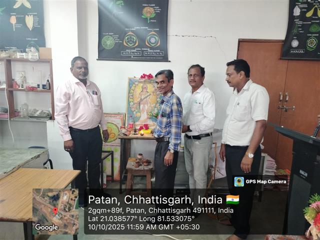 Govt. Chandulal Chandrakar Arts & Science College, Patan - IKS Botany 10.10.2025