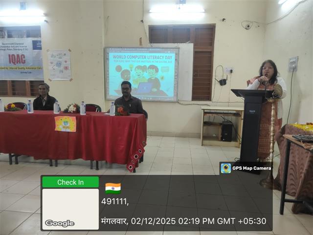 Govt. Chandulal Chandrakar Arts & Science College, Patan - COMPUTER LITERACY DAY