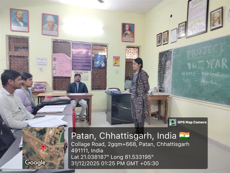 Govt. Chandulal Chandrakar Arts & Science College, Patan - Maths Project Presentation- Odd Semester